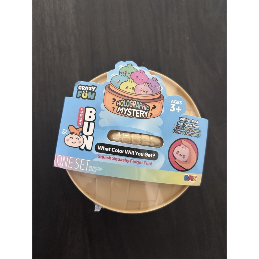 Crazy Fun Squishy Bun Holographic Newest Series #10 RMS New Sealed 100% Auth.